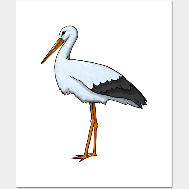 Stork Wall Art by Akman